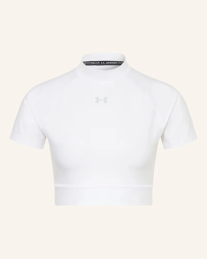 Under Armour Cropped-Shirt UA HEATGEAR Weiss