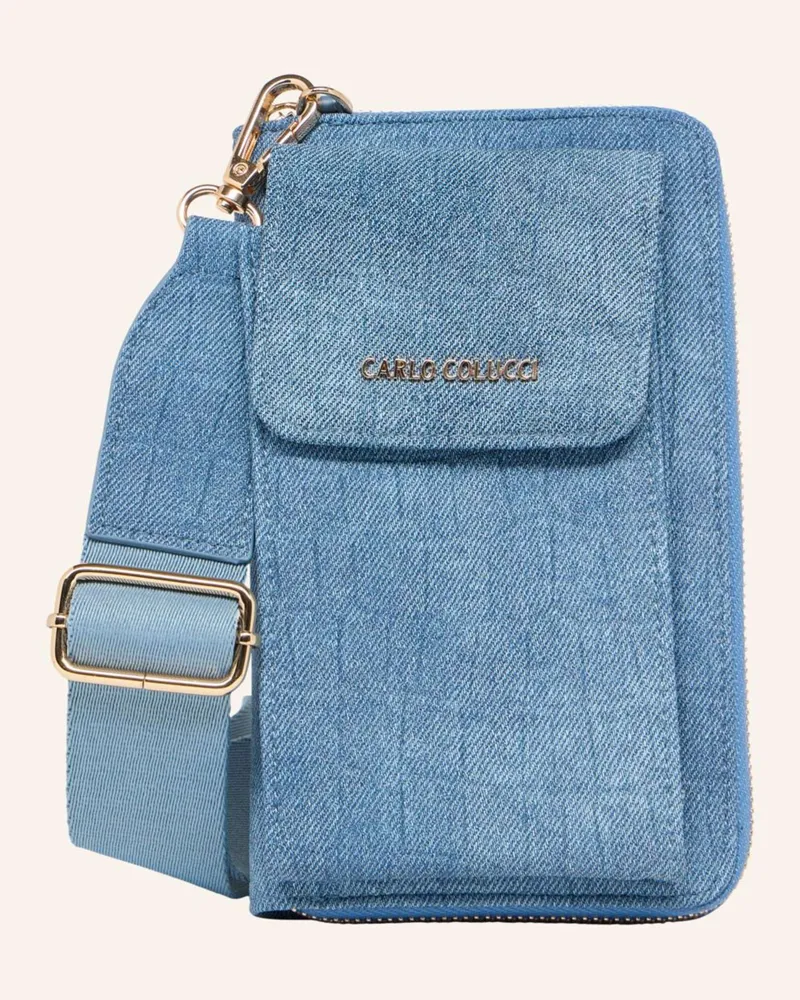 Carlo Colucci Handy Geldbörse Di Genio blau Blau