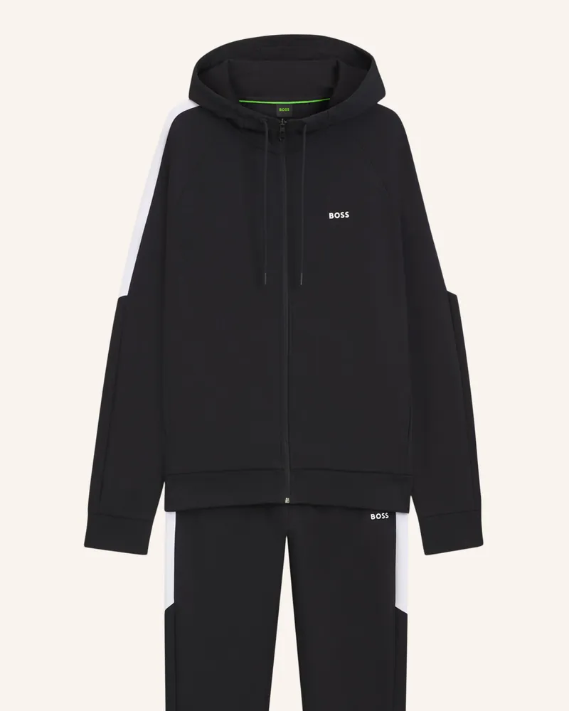 HUGO BOSS Sweatshirt TRACKSUIT SET_IN Regular Fit Schwarz