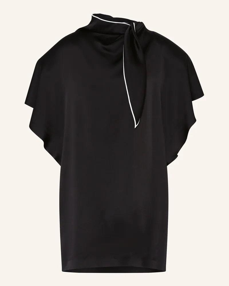 Stella McCartney Satinkleid schwarz Schwarz