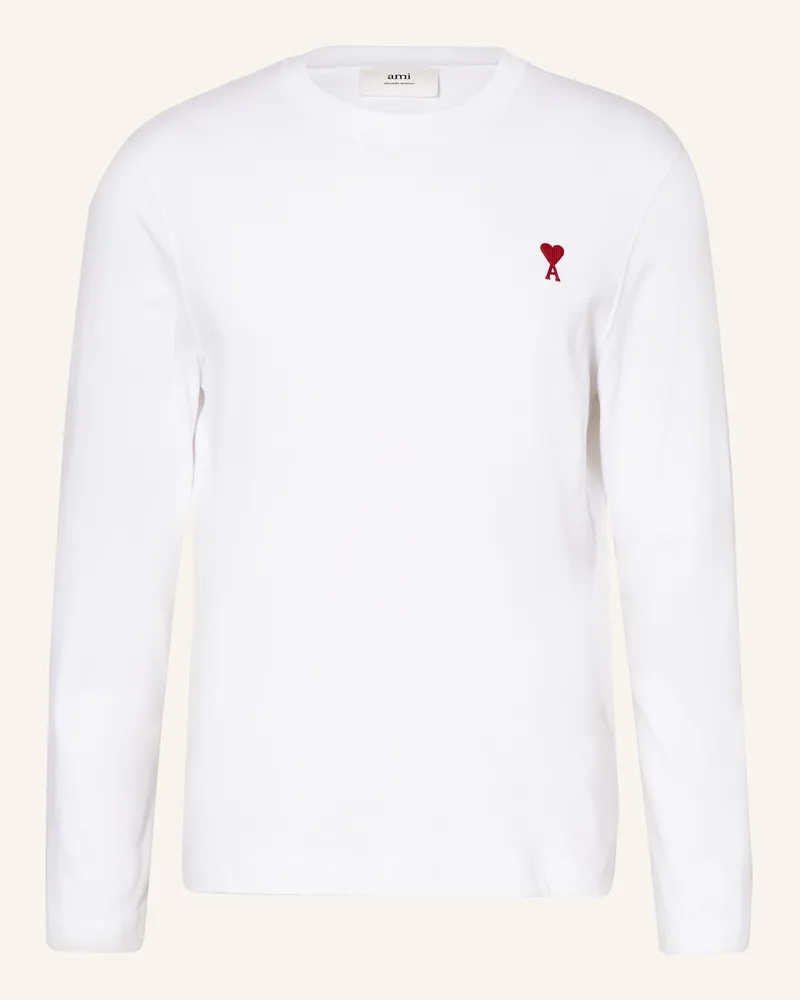 AMI Paris Longsleeve weiss Weiss