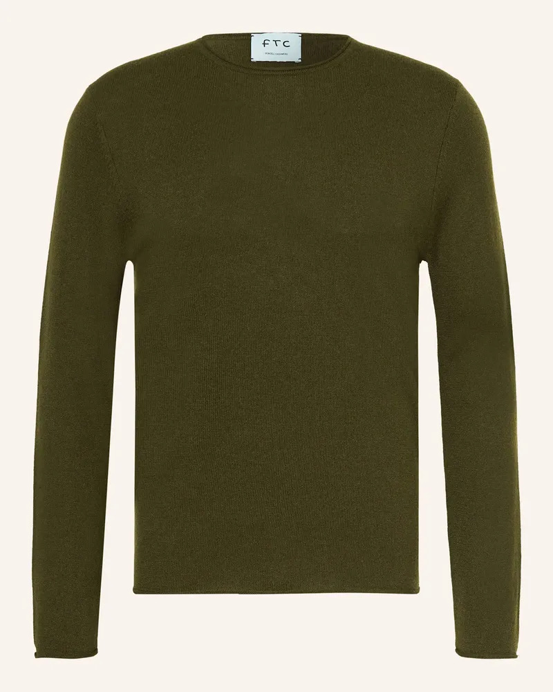 FTC Cashmere Pullover mit Cashmere Khaki