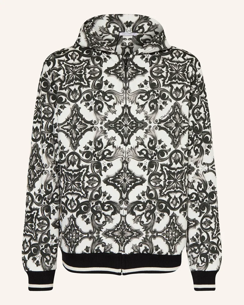 Dolce & Gabbana Sweatjacke schwarz Weiss