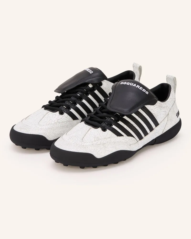 Dsquared2 Sneaker Soccer weiss Schwarz