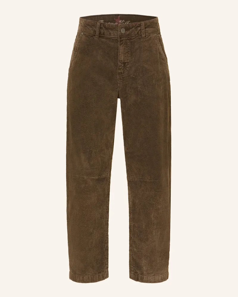 Buena Vista Barrel Jeans aus Cord Khaki