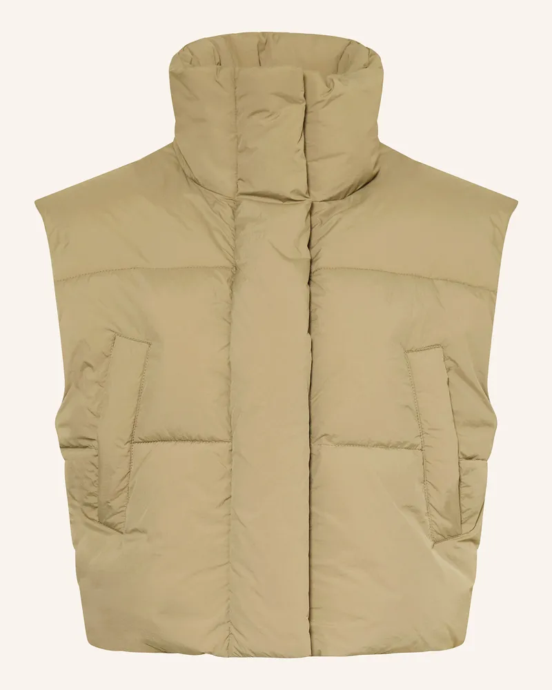 Mrs & HUGS Steppweste gruen Khaki