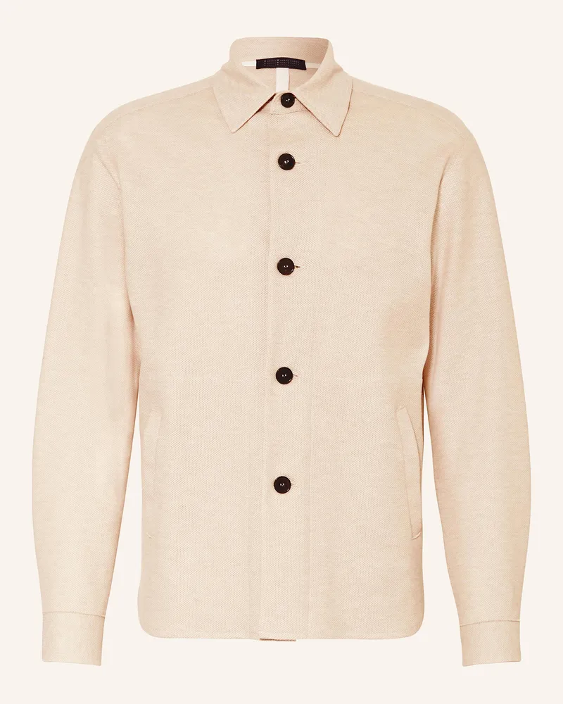 Harris Wharf London Piqué-Overshirt Creme