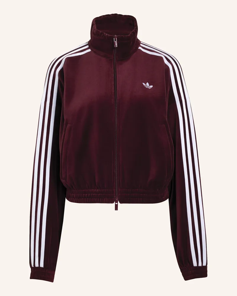 adidas Velours Track Top, Plissiert rot Rot