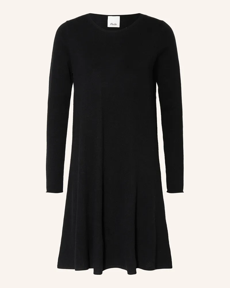 ALLUDE Strickkleid mit Cashmere Schwarz
