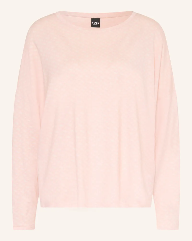 HUGO BOSS Schlafshirt B Logo rosa Hellrosa