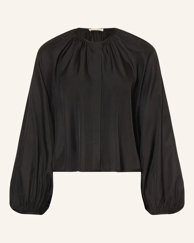 lilienfels Satinbluse Aus Seide schwarz Schwarz