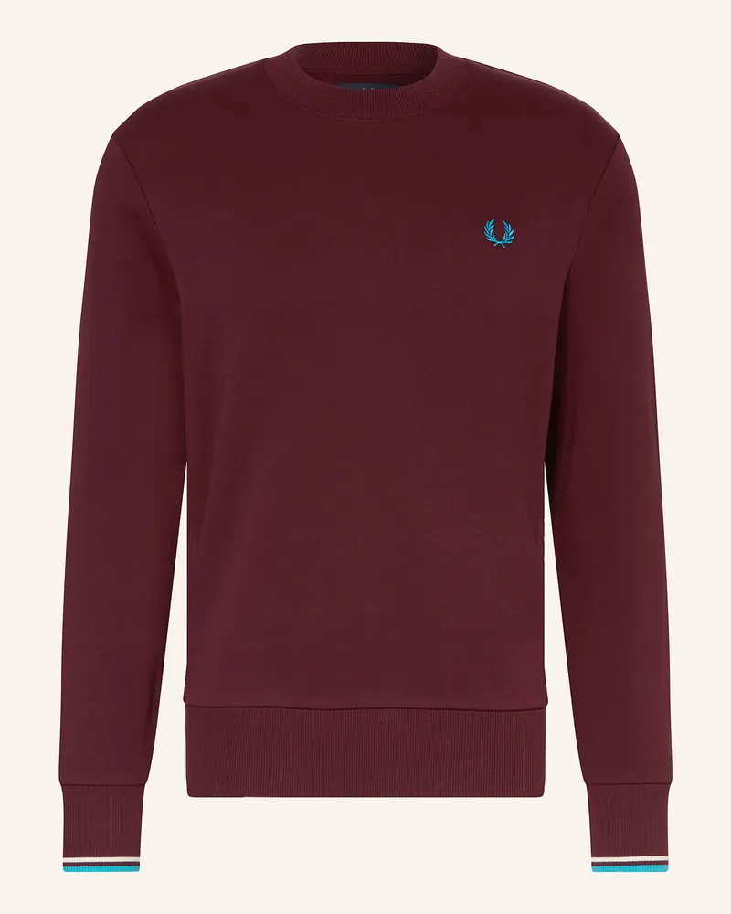 Fred Perry Sweatshirt Dunkelrot
