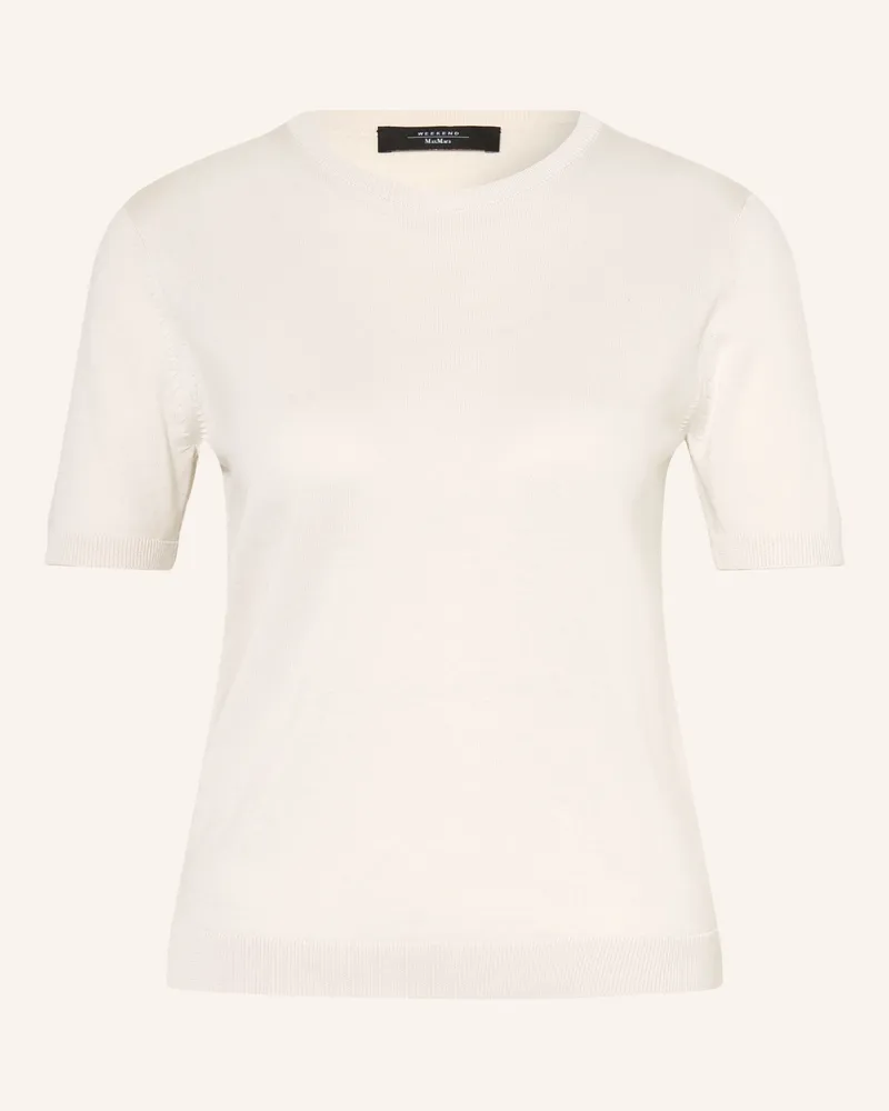Max Mara Strickshirt GABARRA mit Seide Ecru
