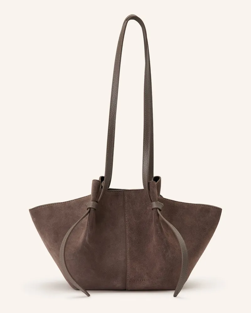 YUZEFI Schultertasche MOCHI Braun
