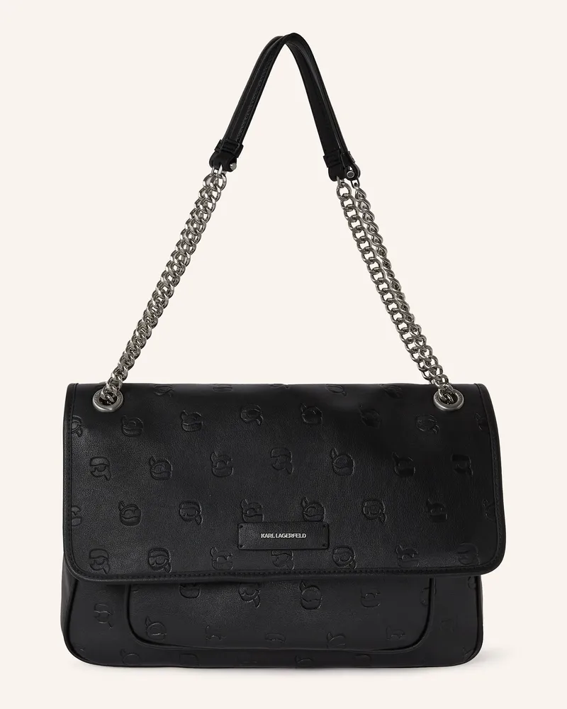 Karl Lagerfeld Schultertasche Schwarz