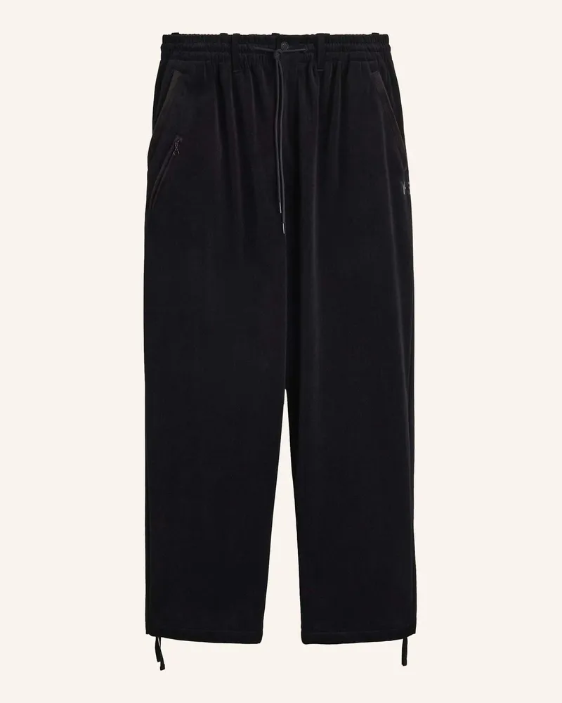 Y-3 Y-3 Hose, Cordsamt, Schmal Zulaufendes Bein schwarz Schwarz