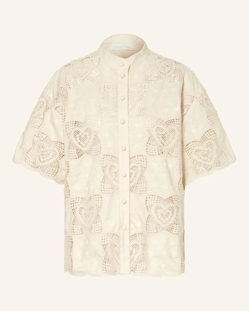 Zimmermann Bluse Wanderlust beige Creme