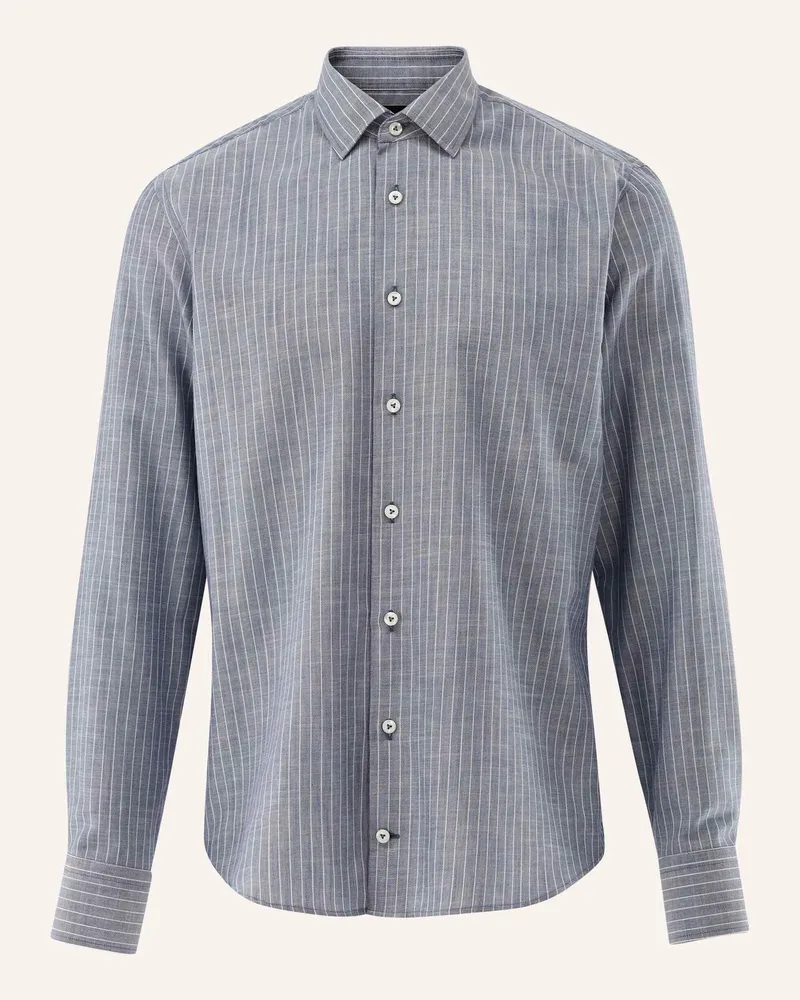 van Laack Hemd Slim Fit blau Dunkelblau