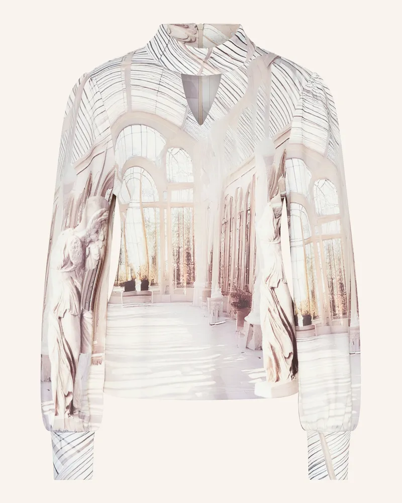 monari Longsleeve mit Cut-out Hellgrau