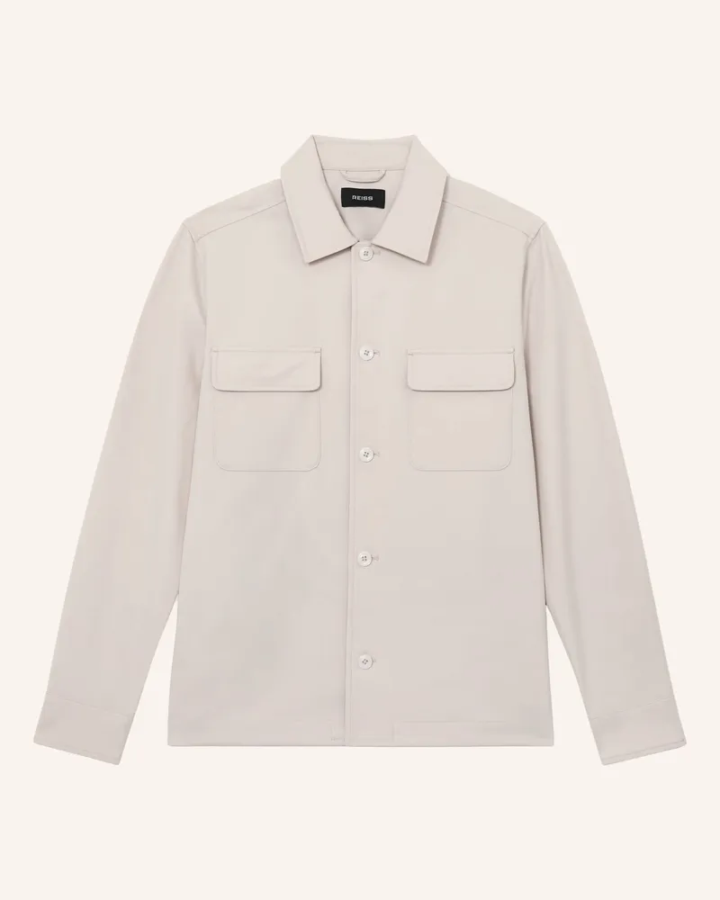 Reiss Overshirt Cleric grau Ecru