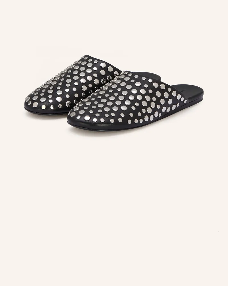 Tory Burch Pantoletten schwarz Schwarz