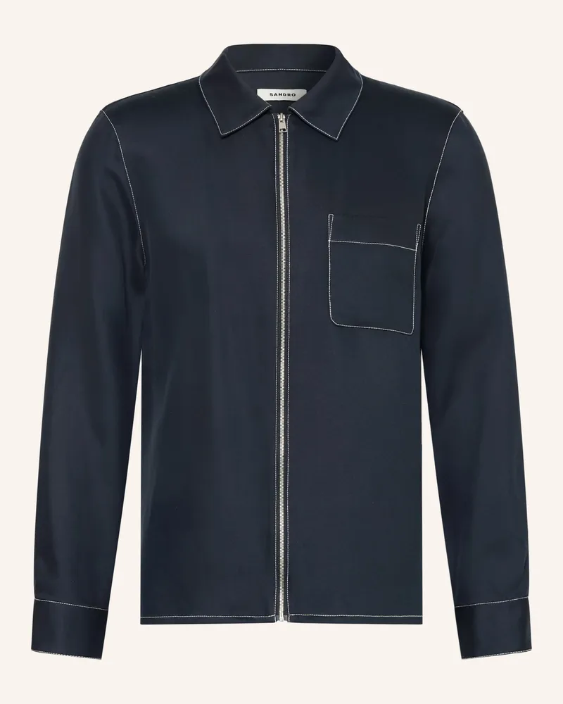 Sandro Hemd Regular Fit blau Dunkelblau
