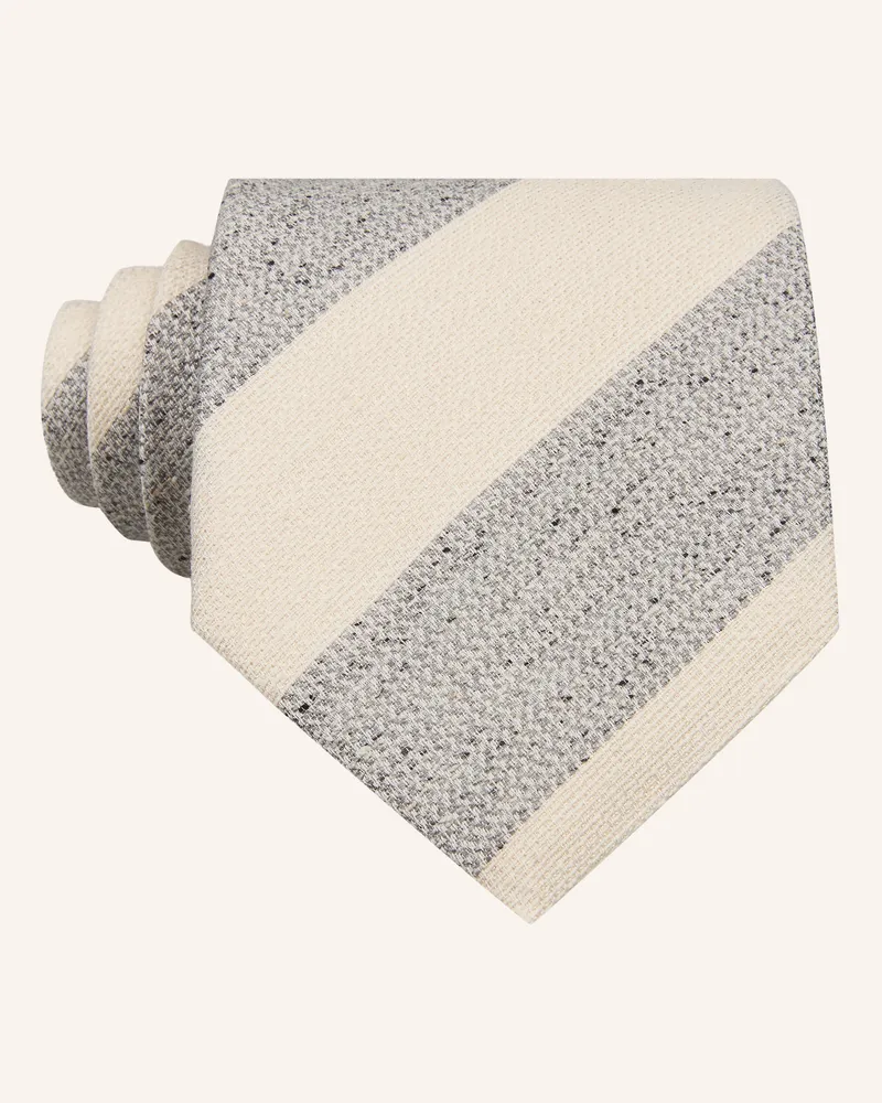 Profuomo Krawatte grau Creme