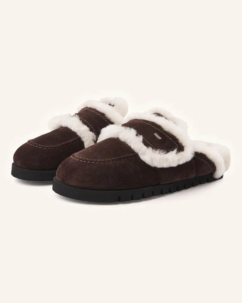 Nubikk Slipper Teddy Furry Ii braun Dunkelbraun