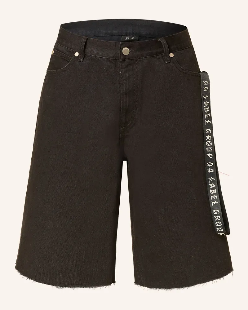 44 LABEL GROUP Jeansshorts Regular Fit Schwarz