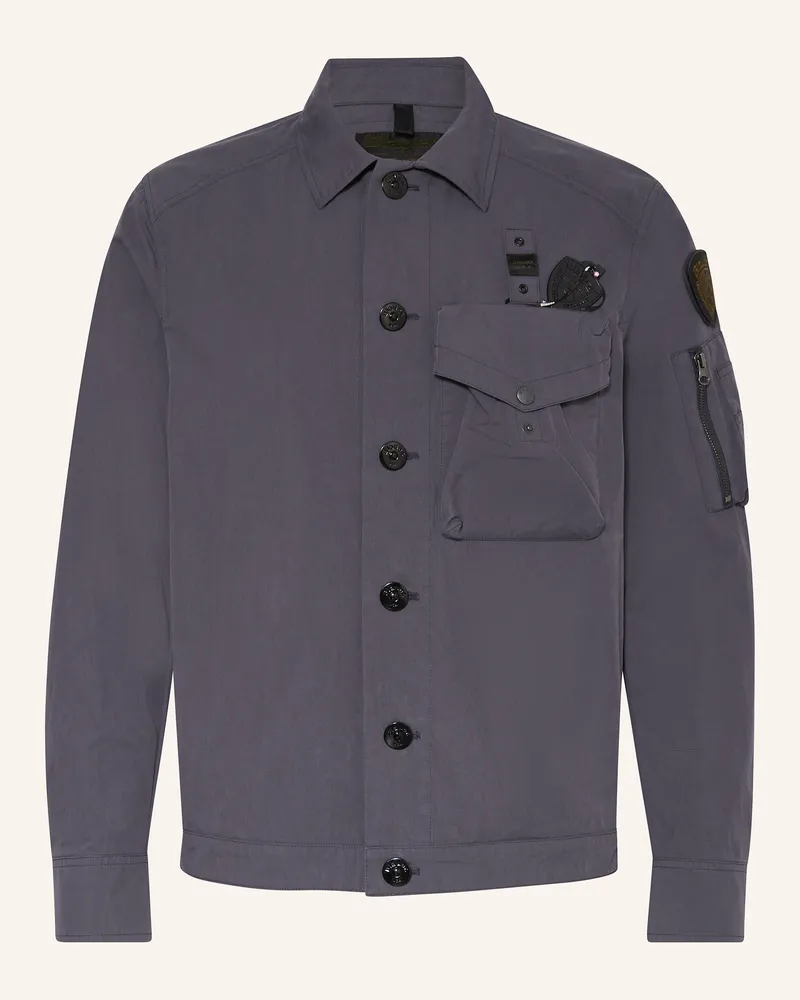 Blauer Blouson Dunkelblau