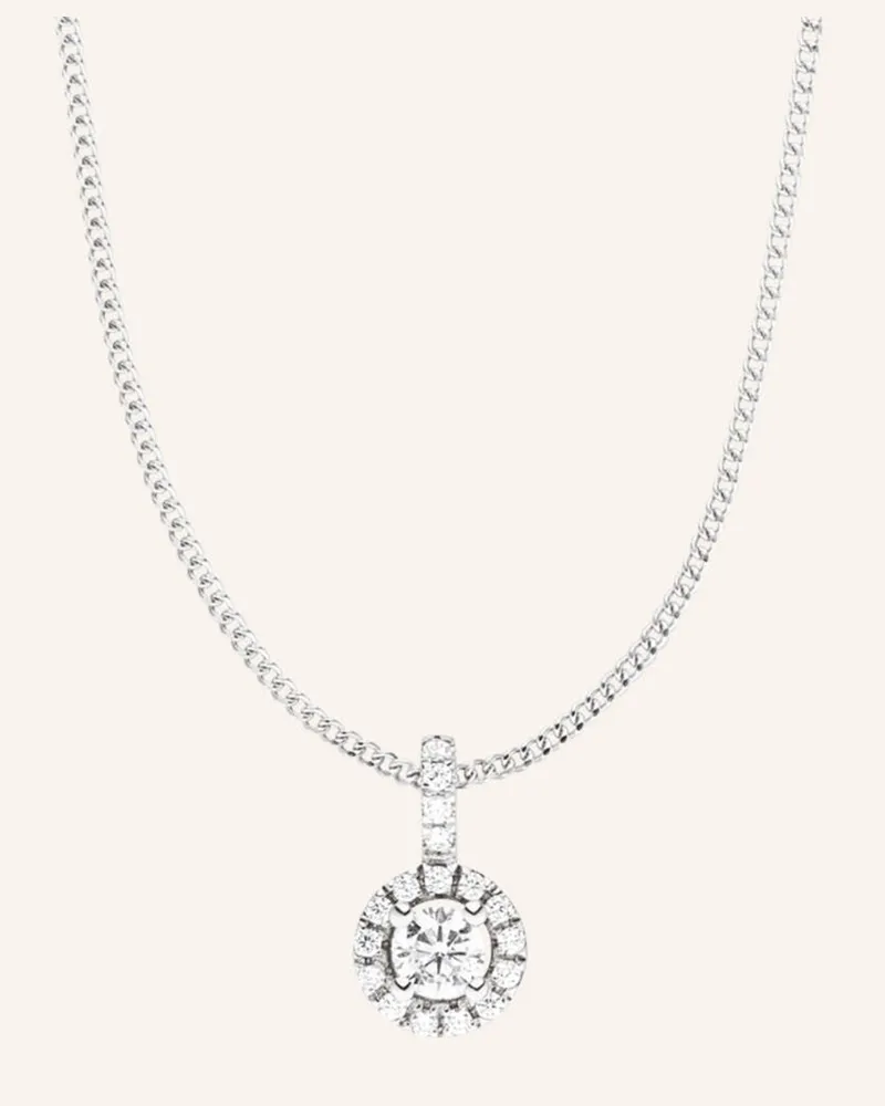 VEYNOU Halskette CAMILLA aus 14 Karat Weißgold und 0,43ct. Diamant Weissgold