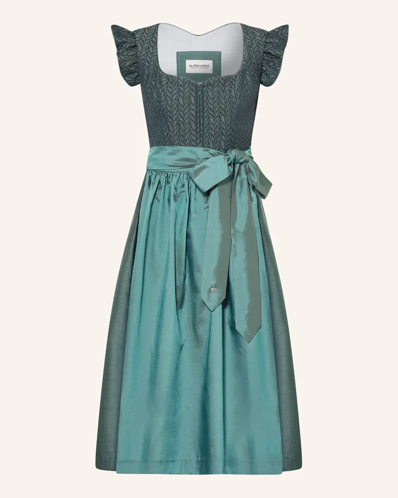 AlpenHERZ Dirndl Miu Mit Glitzergarn blau Türkis
