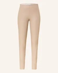 RAFFAELLO ROSSI  Leggings RESA in Lederoptik Beige