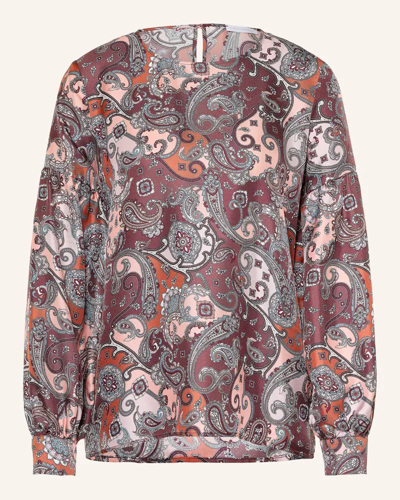 Robert Friedman Blusenshirt Katy Aus Seide rosa Dunkelrot