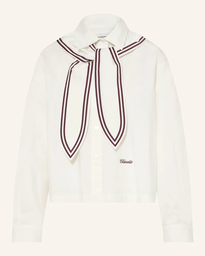 Claudie Pierlot Hemdbluse Mit Abnehmbarem Tuch weiss Weiss