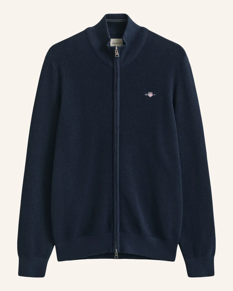 Gant Strickjacke blau Dunkelblau