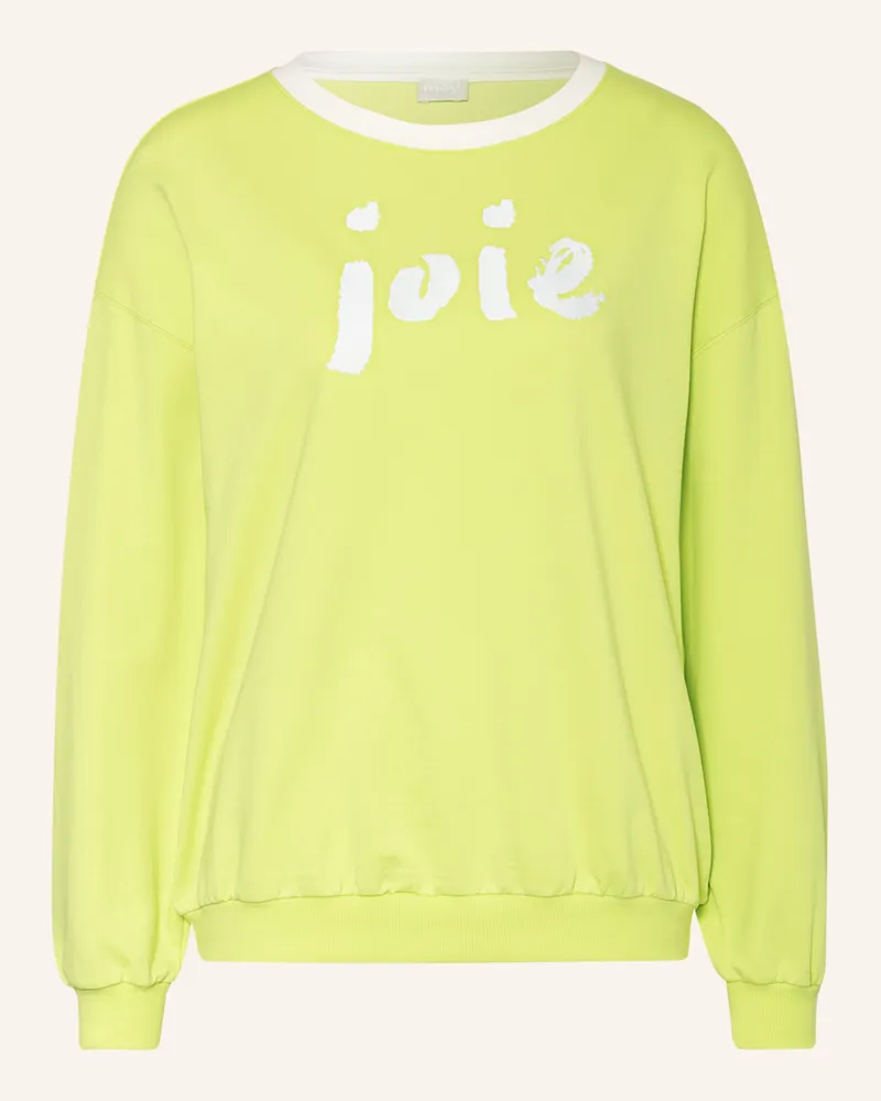 Mey Lounge-Sweatshirt Serie Kristy gelb Hellgrün
