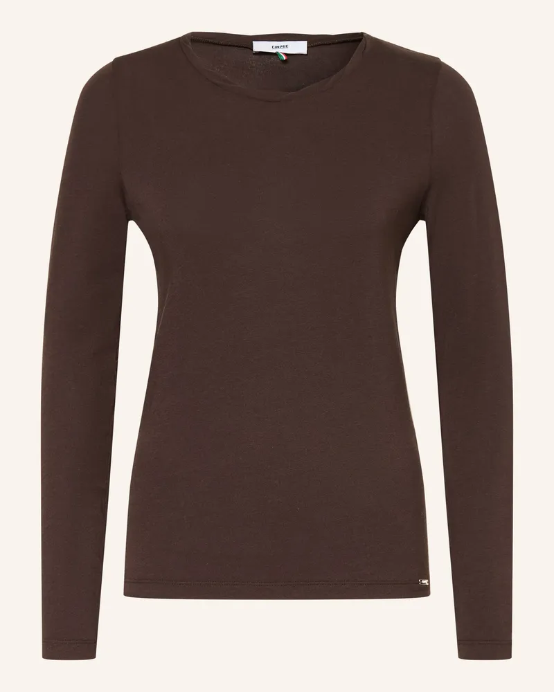 cinque Longsleeve Cilua braun Dunkelbraun