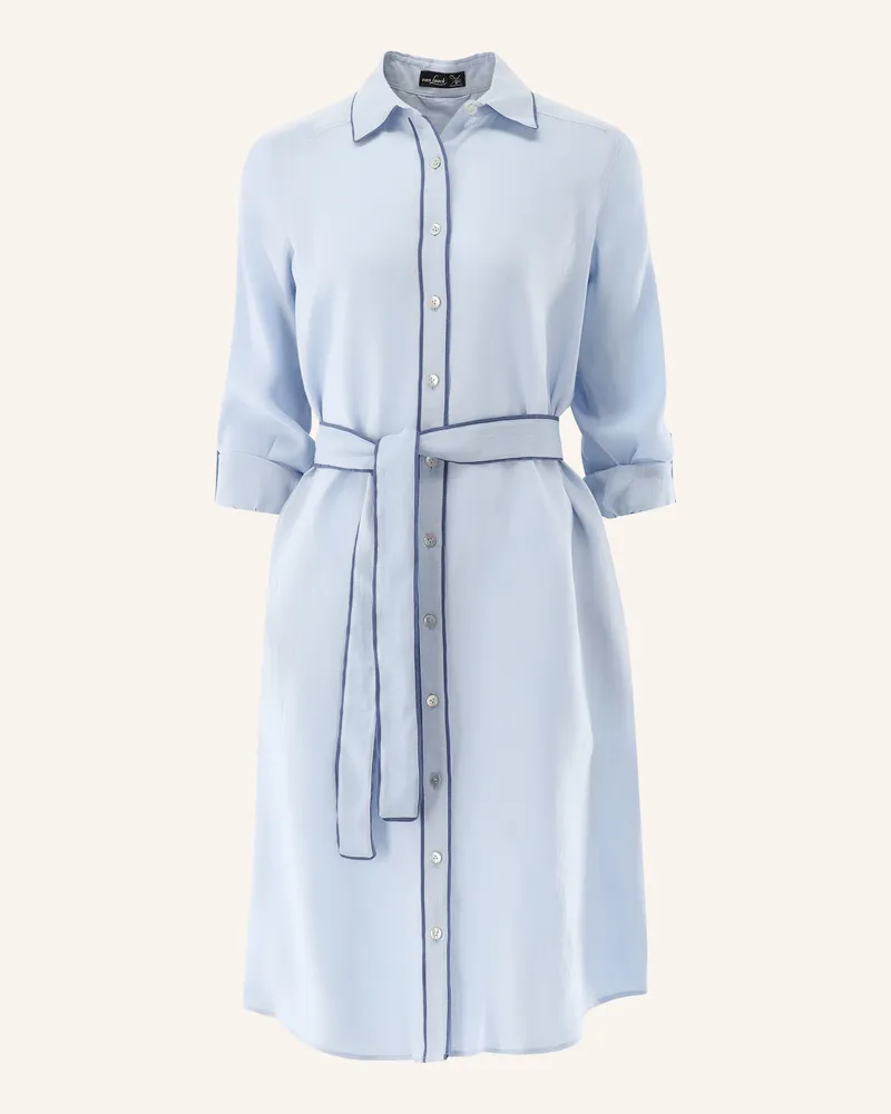 van Laack Kleid Slim Fit Hellblau