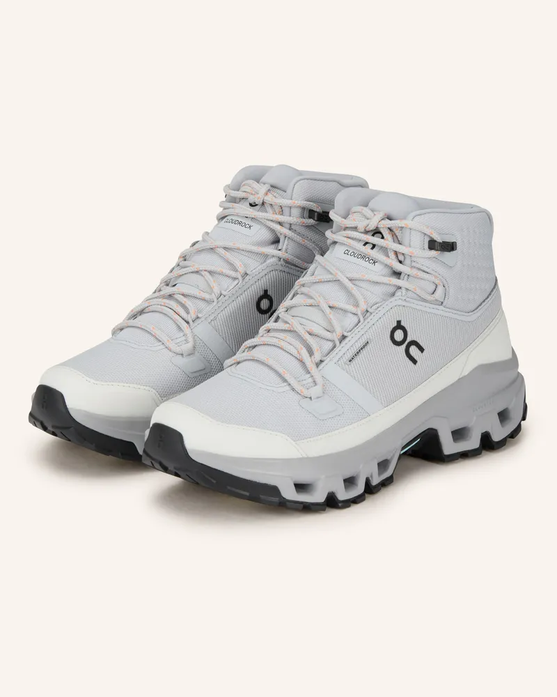 ON Wanderschuhe Cloudrock Mid Wp grau Grau
