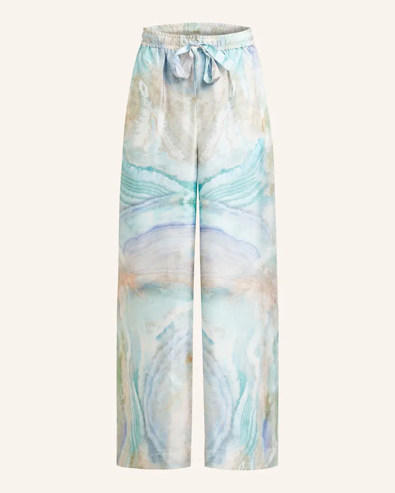 Zimmermann Marlenehose ILLUMINATE aus Seide Blau