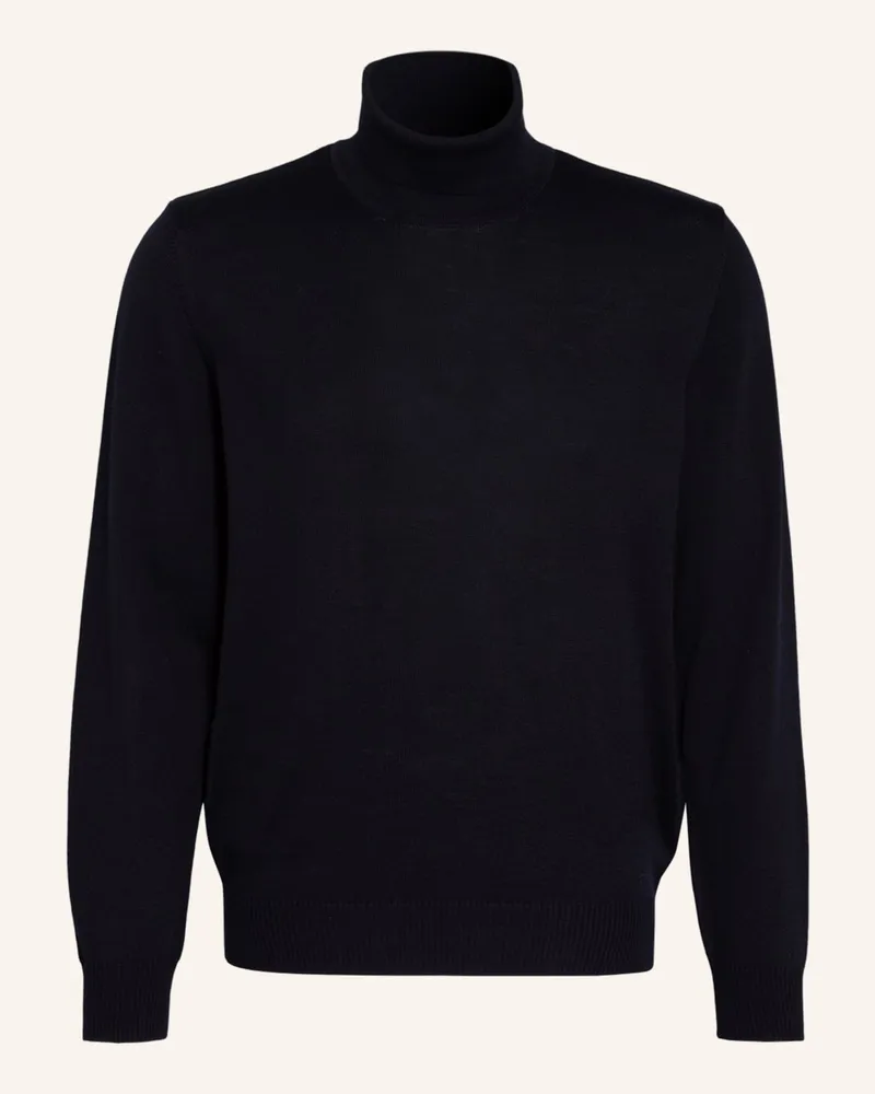 Maerz Rollkragenpullover blau Dunkelblau