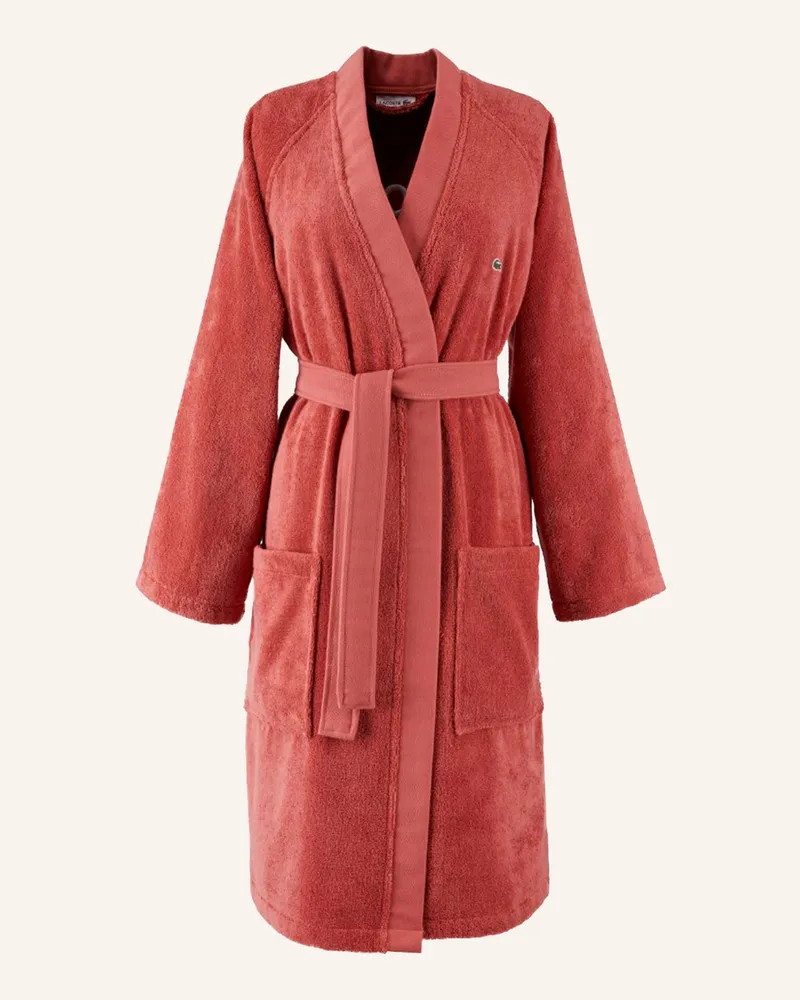 Lacoste Bademantel Ldefile orange Dunkelorange