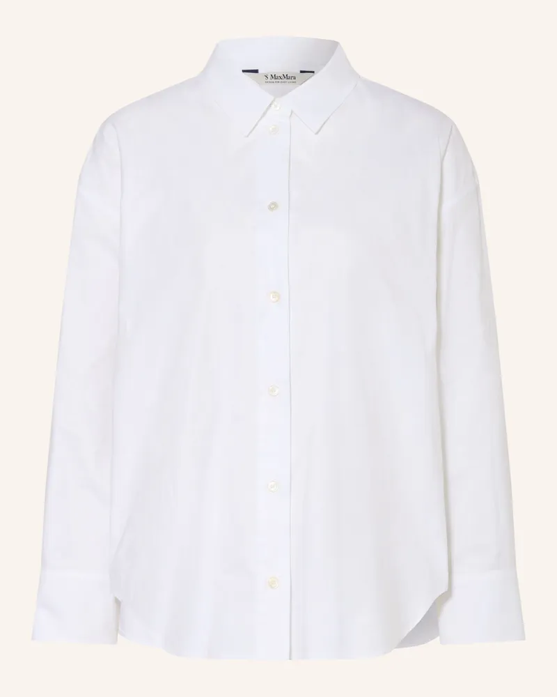 Max Mara Hemdbluse Adele weiss Weiss