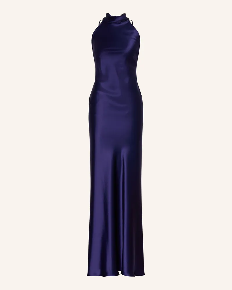Talbot Runhof Satinkleid blau 430