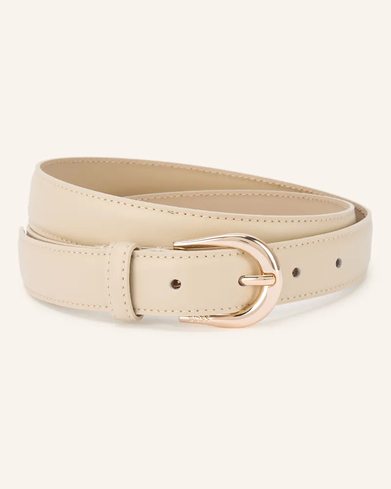 HUGO BOSS Ledergürtel Carol beige Beige