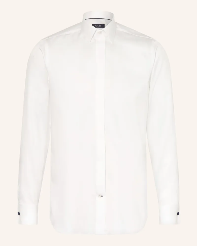 Olymp Smoking-Hemd Tailored Fit Mit Umschlagmanschette weiss Ecru