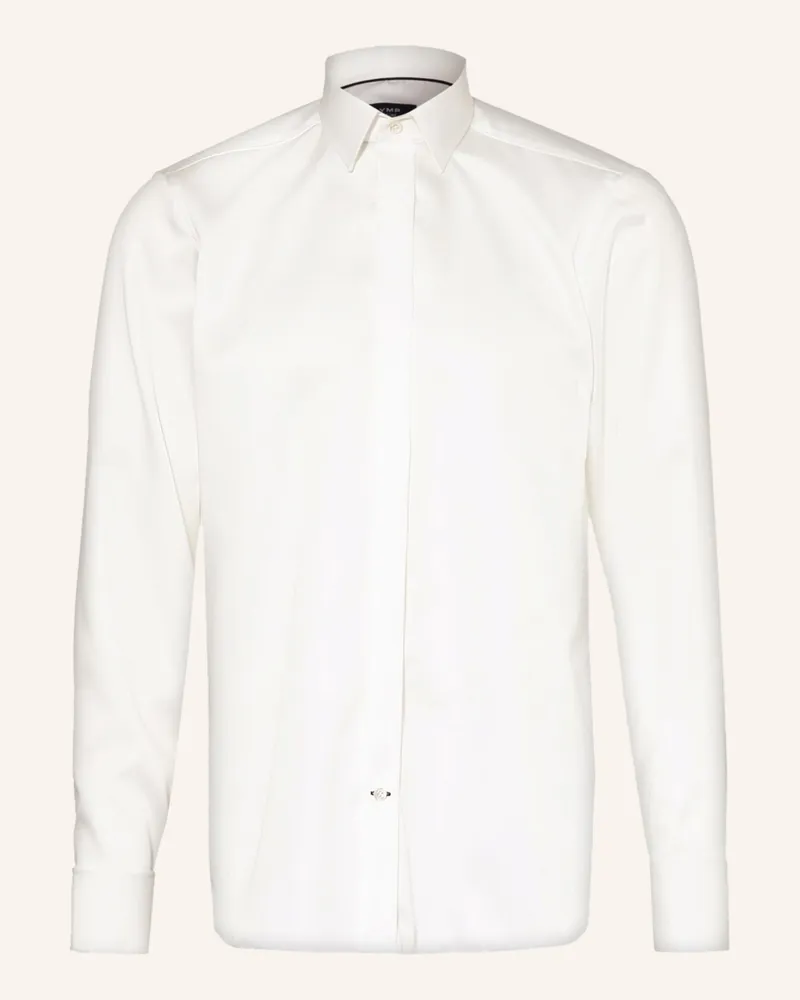 Olymp Smoking-Hemd Tailored Fit Mit Umschlagmanschette weiss Ecru