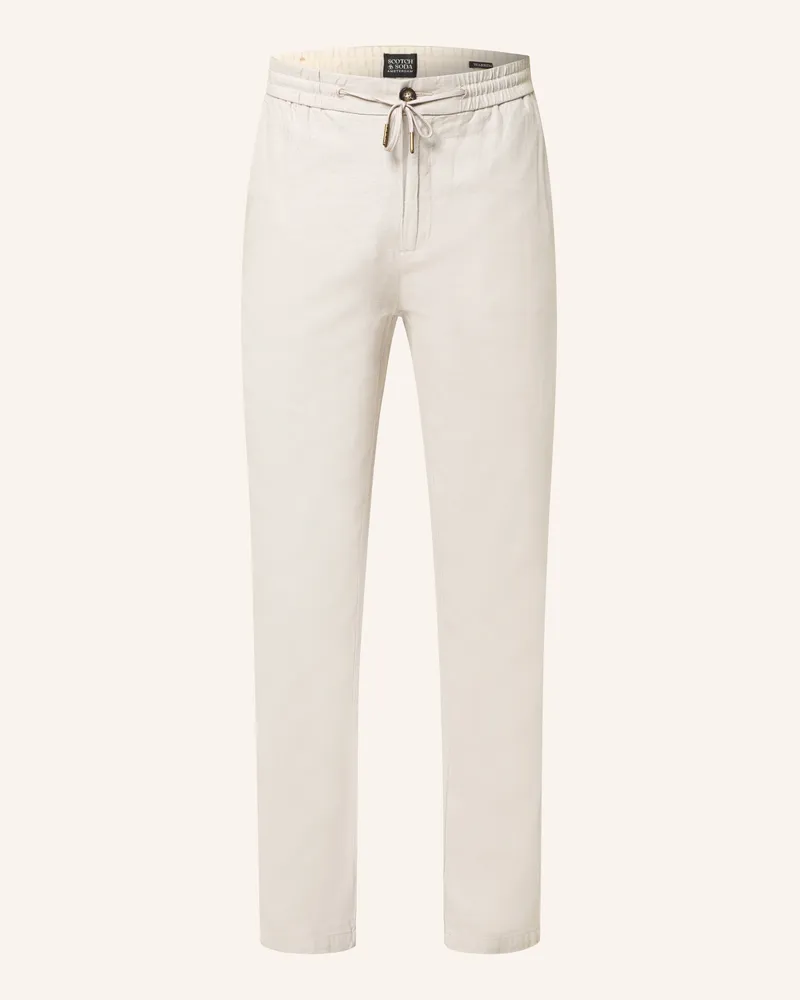 Scotch&Soda Chino Warren Im Jogging-Stil Regular Straight Fit grau Hellgrau