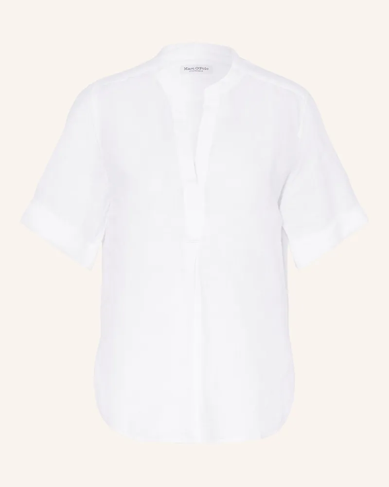 Marc O'Polo Blusenshirt aus Leinen Weiss
